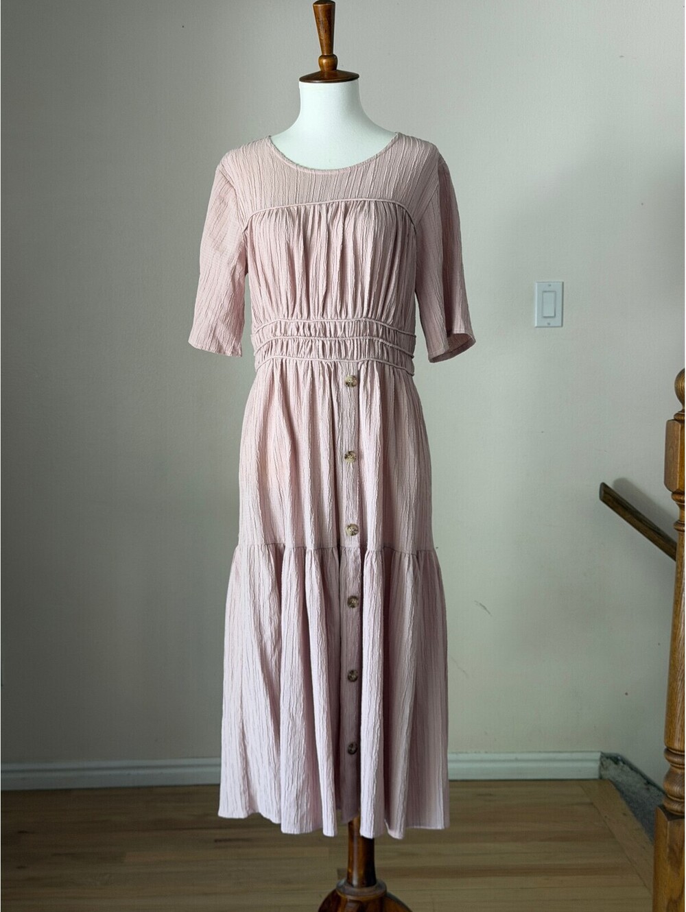 Pink Cottage Summer Dress - Size US M Women's